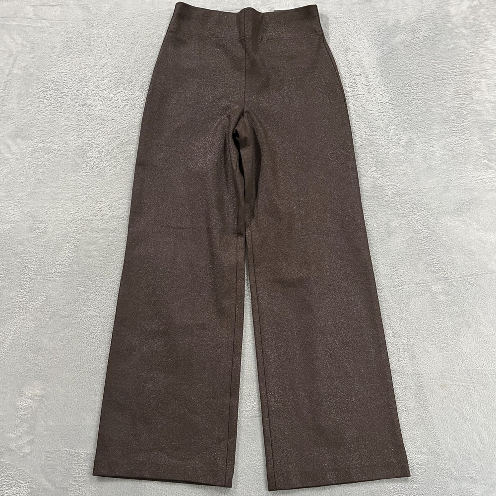 Express Wide Leg Pants Womens S Columnist ShineTrousers Stretch Festival Shimmer